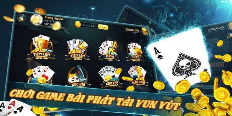 Game bài đổi thưởng quen thuộc với nhiều lựa chọn